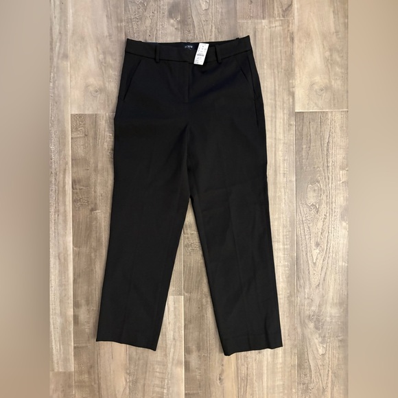 J.Crew Factory Kallie Pants NWT Size 8 | Black Tailored Work Trousers - Picture 2 of 7